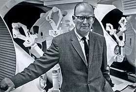 Arthur C. Clarke. In 1965, on one of the sets of 2001: A Space Odyssey