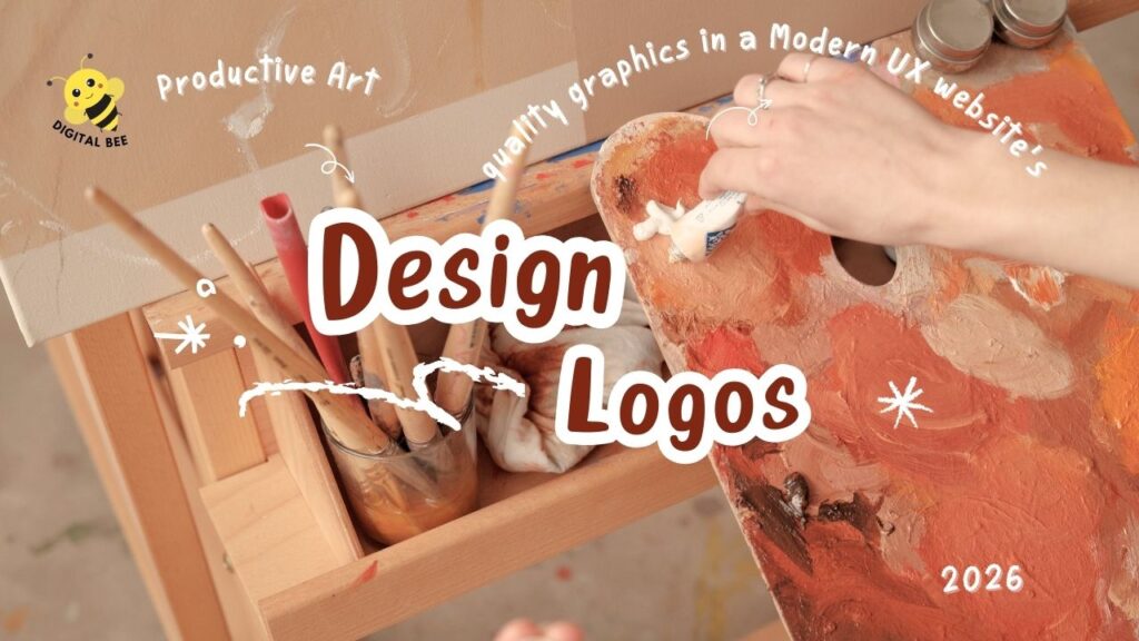 Logo design process for modern UX websites, creative branding and visual identity in 2026