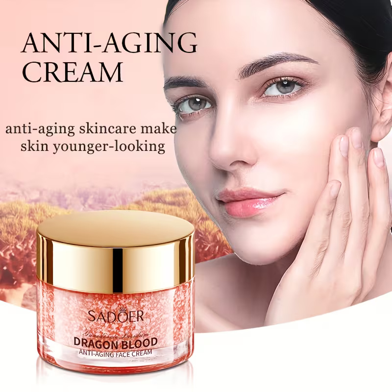 Αντιγηραντική κρέμα προσώπου SADOER Dragon Blood με φυσικά συστατικά, ενυδάτωση, λάμψη και μείωση ρυτίδων για γυναίκες.