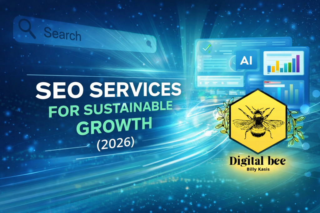 SEO services for sustainable growth in 2026 using WordPress and AI by Digital Bee